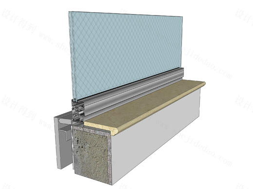 【墙身】窗台板节点图