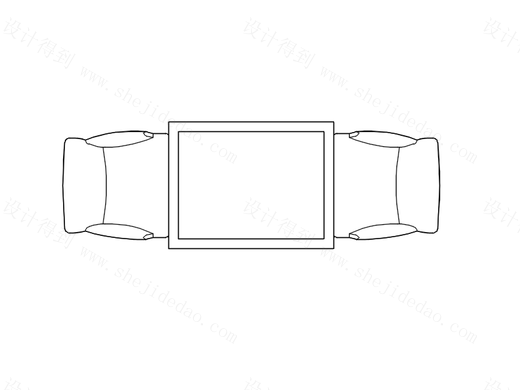 【桌椅】两人方形桌05.png