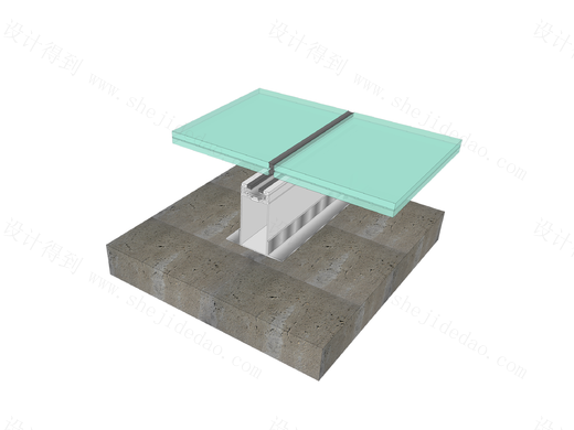 【地坪】玻璃地坪节点图