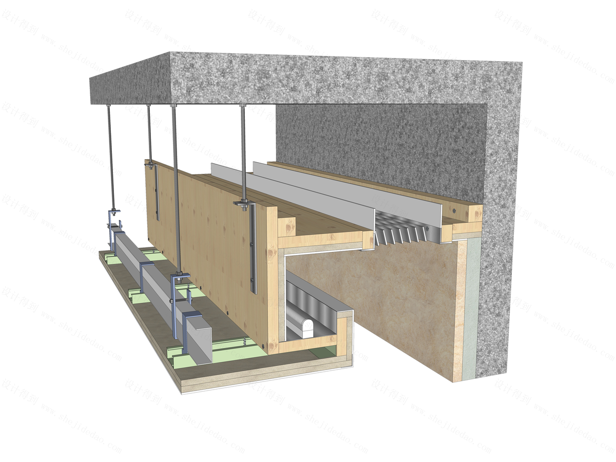 室内设计施工工艺032 - 吊顶系统的3个重点部位构造及工艺流程解析 - 知乎